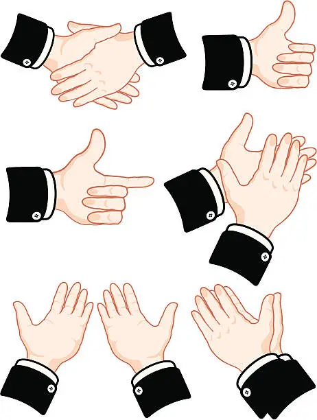 Vector illustration of Hand Gesture