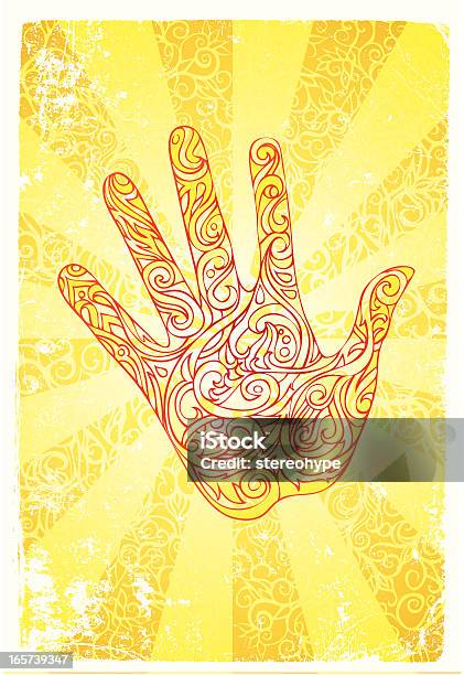 Mystics Hand Stock Vektor Art und mehr Bilder von Beleuchtet - Beleuchtet, Erholung, Federzeichnung