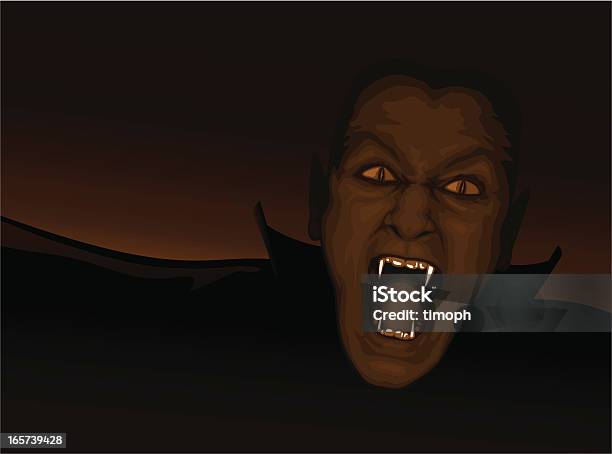 Vampiro Cara - Arte vetorial de stock e mais imagens de Conde Drácula - Conde Drácula, Dente de presa, Vampiro