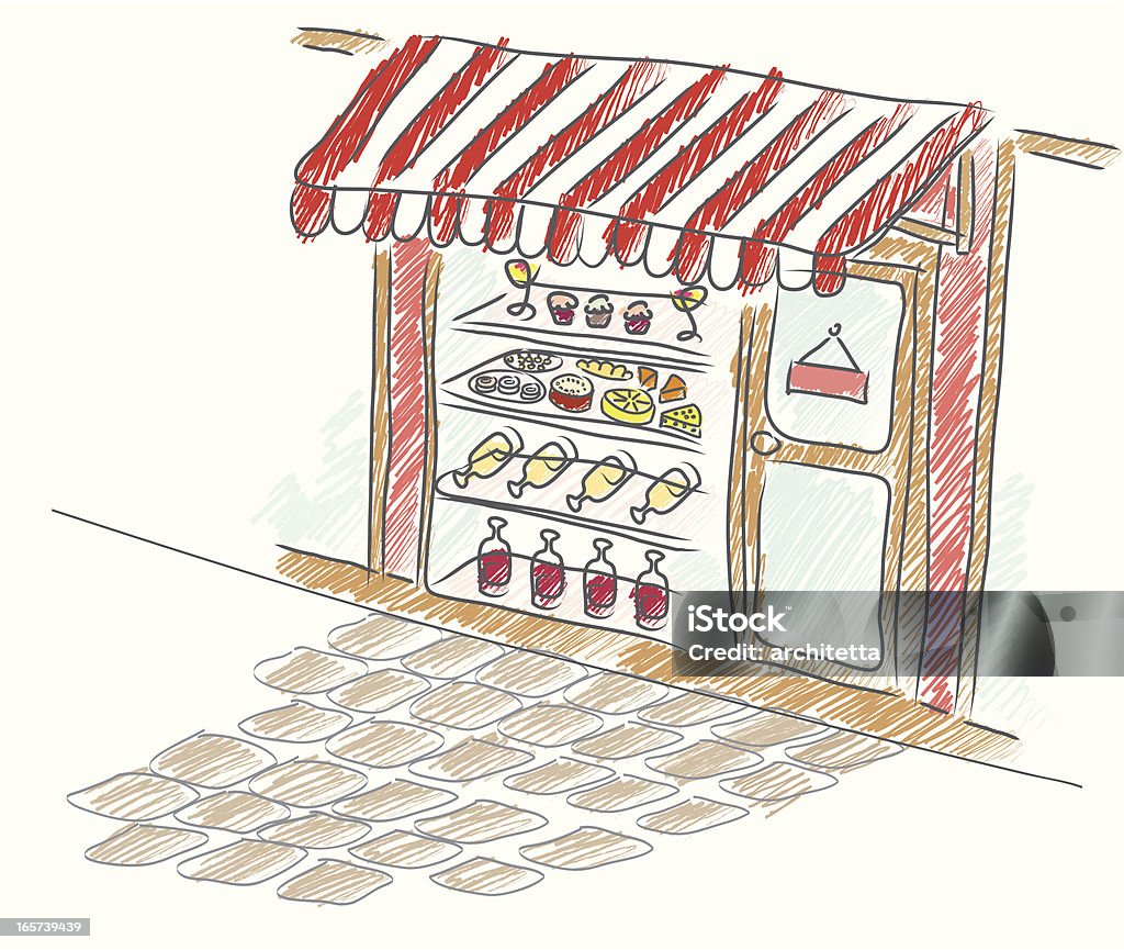 Display Window Cafe Vector Cafe Store Window Stock Illustration - Download Image Now - Alcohol ...