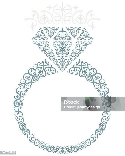 Diamond Ring Stock Illustration - Download Image Now - Diamond Ring, Bride, Cut Out