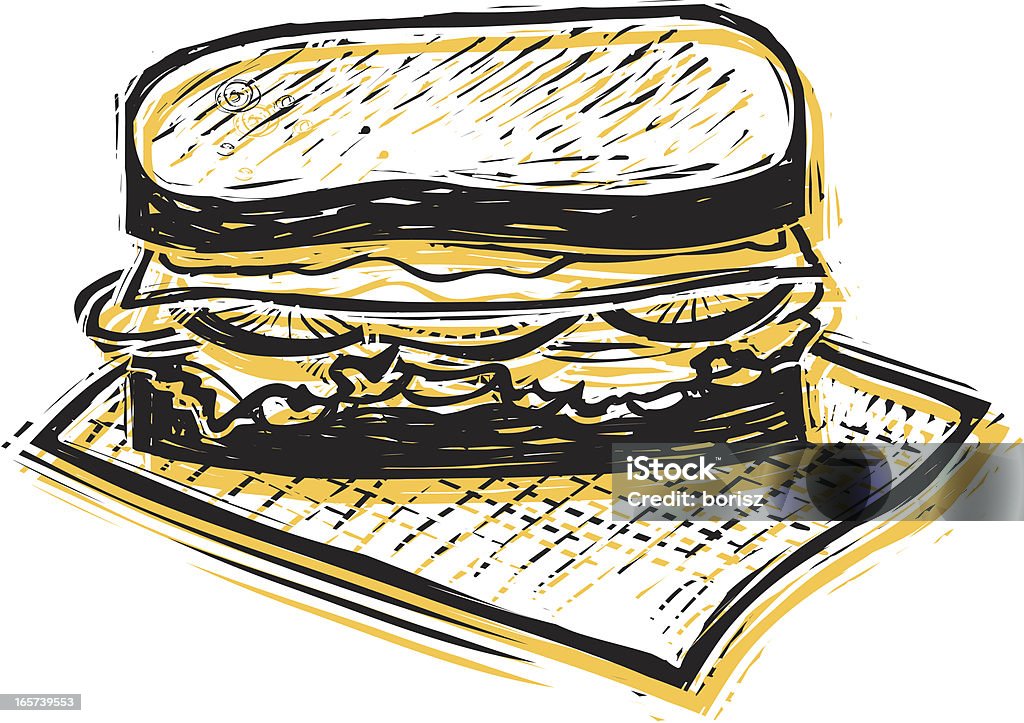 Délicieux Sandwich - clipart vectoriel de Sandwich libre de droits