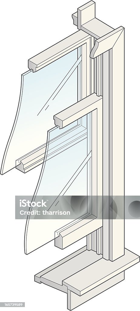 Window Isometric View Isometric Window Cross Section Stock Illustration - Download Image Now ...
