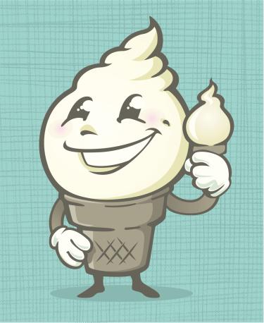 THIS IS A ICE CREAM KID, CAN BE USED IN MANY DIFFERENT FLAVORS. THE ICE CREAM KID HAS A FACE AND HIS VERY OWN TREAT. SILLY GLOVED HANDS AND EVEN FEET TO GET AROUND WITH. 