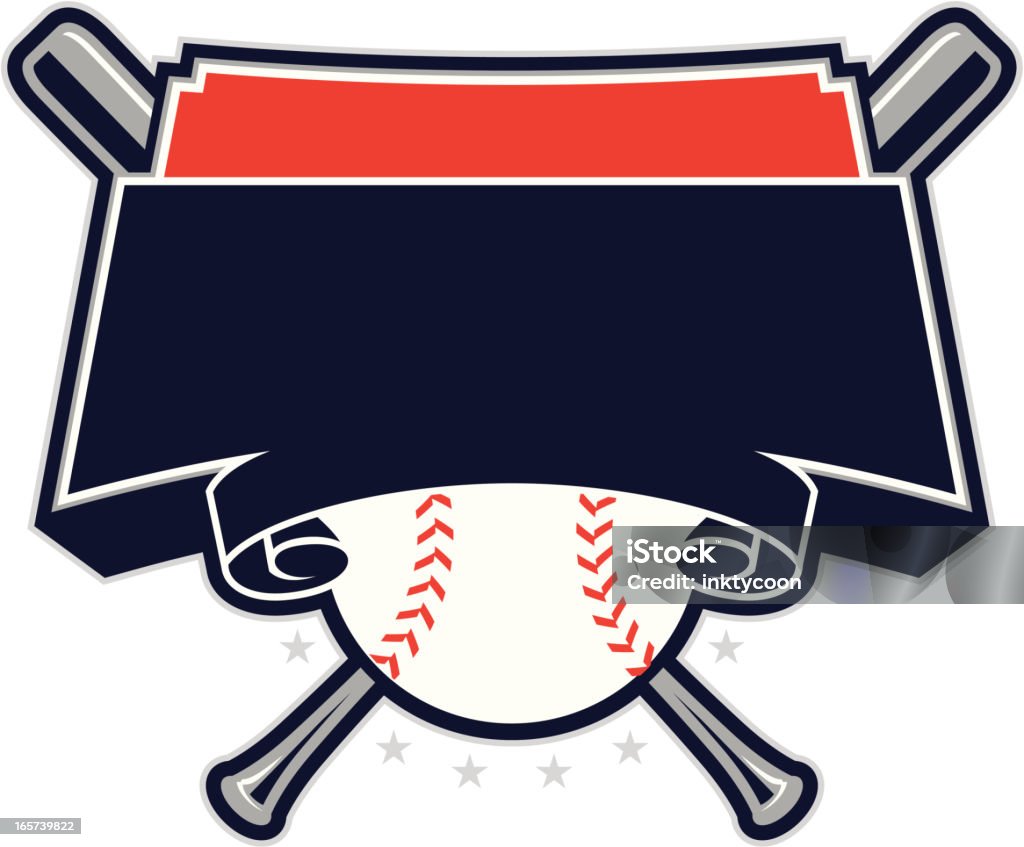 Diseño de béisbol - arte vectorial de Bate de béisbol libre de derechos