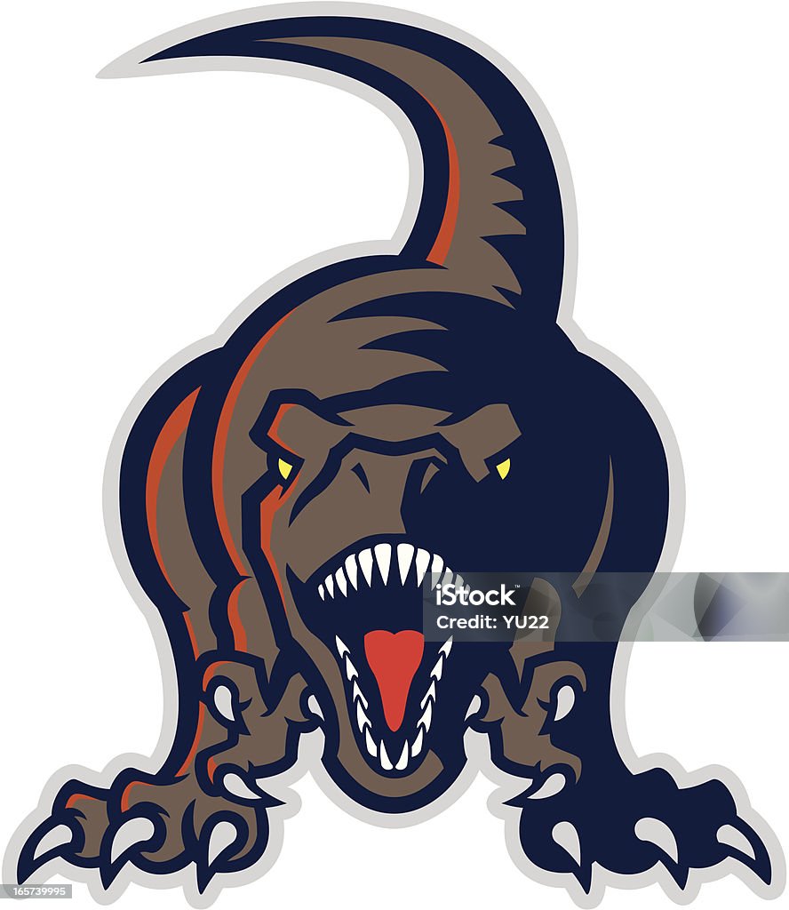 Tyrannosaurus Mascotte - clipart vectoriel de Dinosaure libre de droits