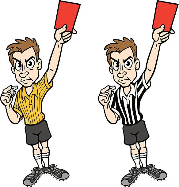 Vector illustration of Soccer Referee