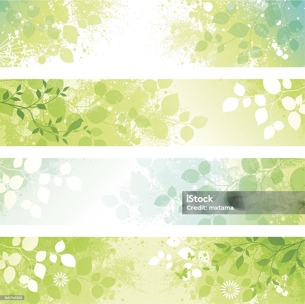 Spring Banner Back Spring Banners Stock Illustration - Download Image Now - Backgrounds ...