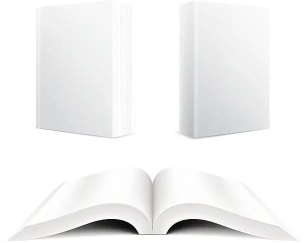 Vector illustration of Empty Book or Magazine