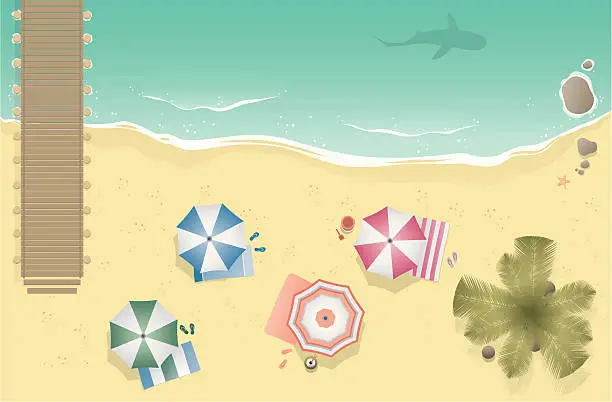Vector illustration of Summer Beach