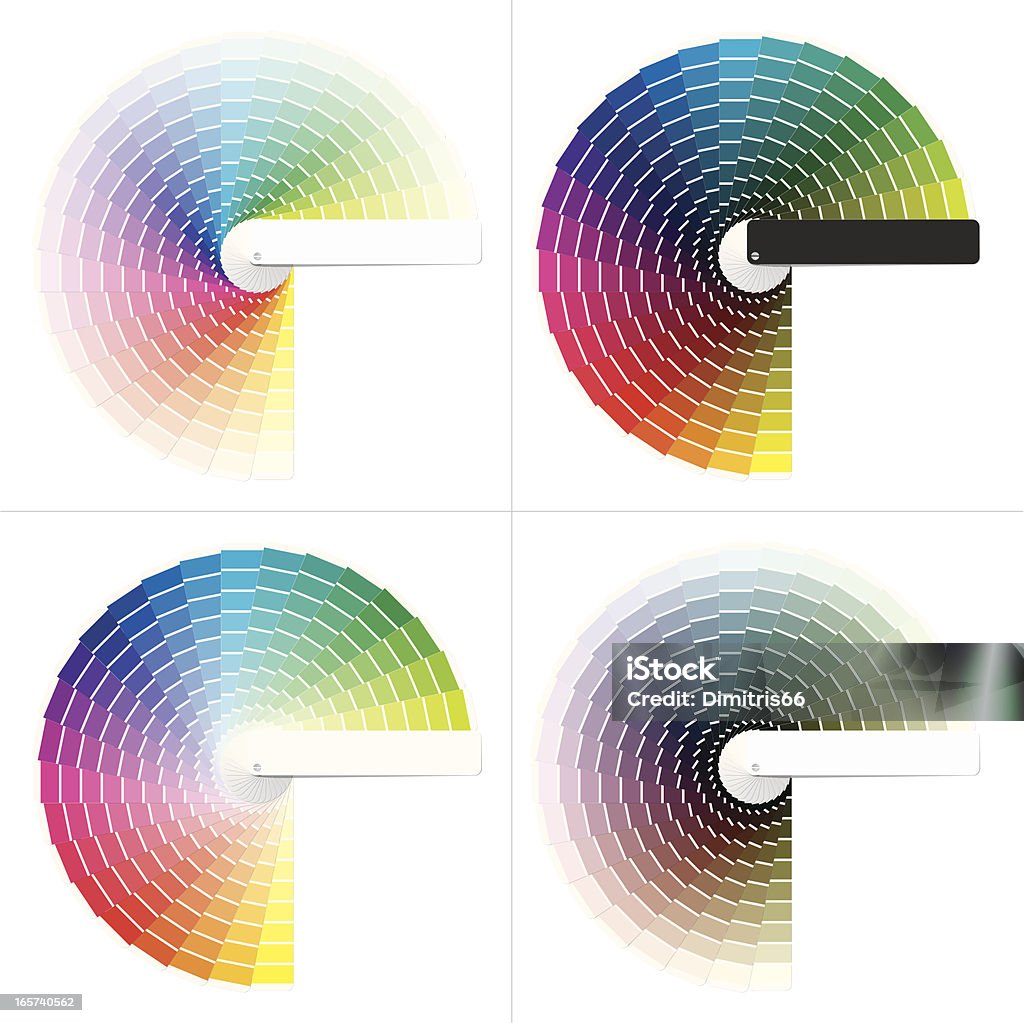 色チャート - カラーサンプルのロイヤリティフリーベクトルアート