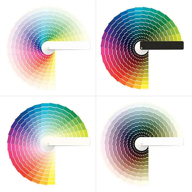Vector illustration of Color Charts