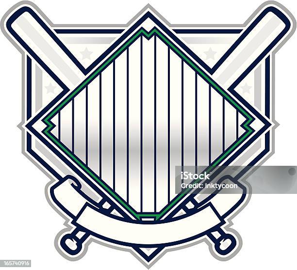 Blank Baseball Champion Design Isolated On White Stock Illustration - Download Image Now - Baseball Diamond, Vector, Sport