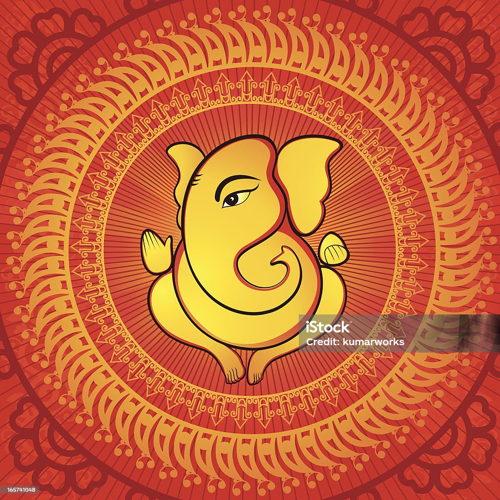 Lorde Ganesh - Royalty-free Ganesa arte vetorial