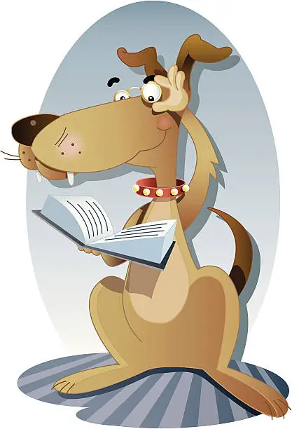 Vector illustration of Smart Dog