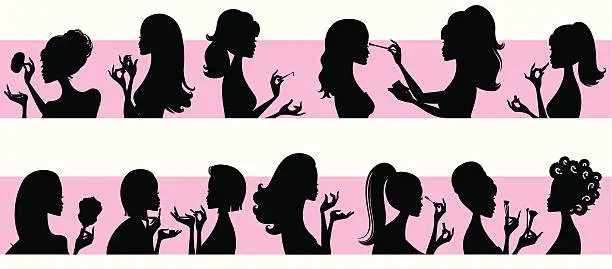 Vector illustration of Beauty Girls