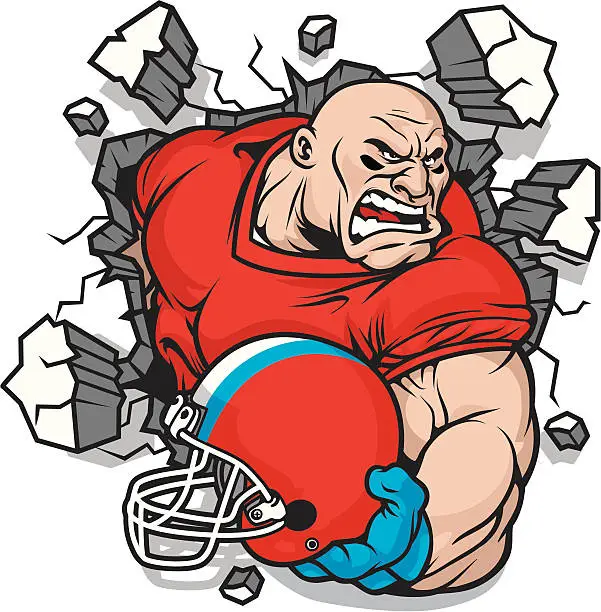 Vector illustration of Football Smash design