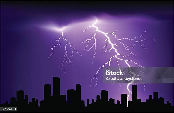 雷の風景 - 雷雨のベクターアート素材や画像を多数ご用意 - 雷雨, 稲妻, 雨