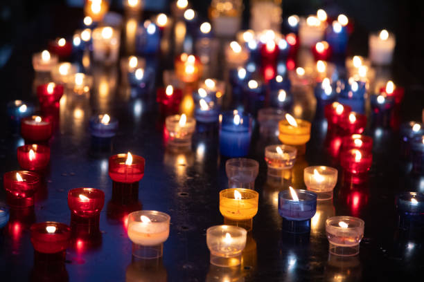 group of commemorative candles