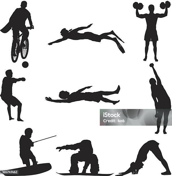 Sports Et Activités Vecteurs libres de droits et plus d'images vectorielles de Activité - Activité, Activité de loisirs, Adulte