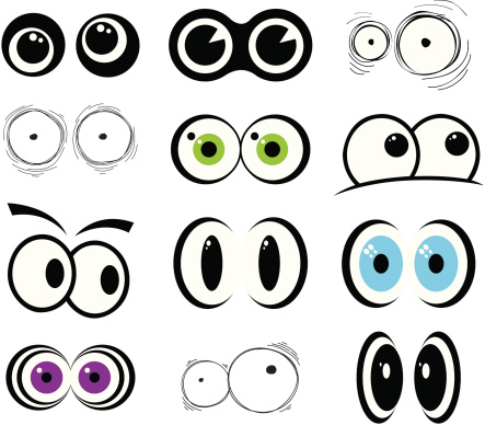 Vector set of eyes