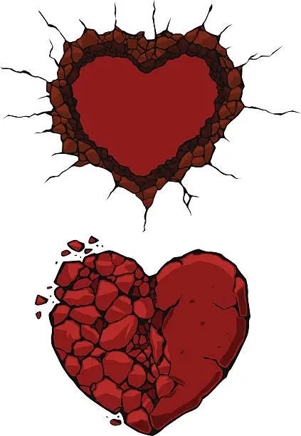 Vector illustration of hearts