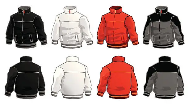 Vector illustration of Sport Jacket