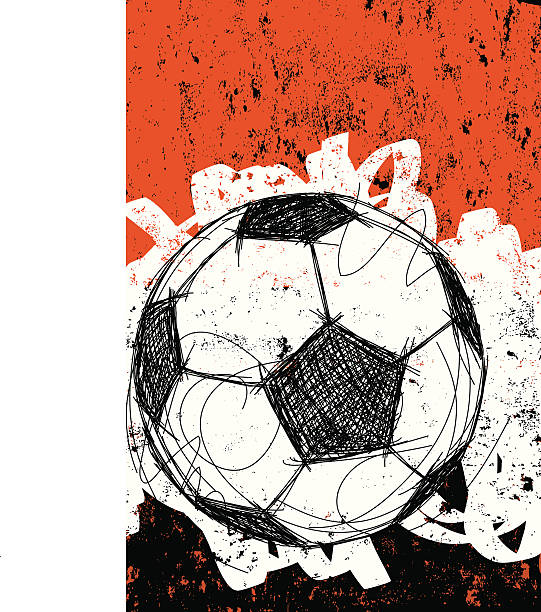 Fußball ball Hintergrund – Vektorgrafik