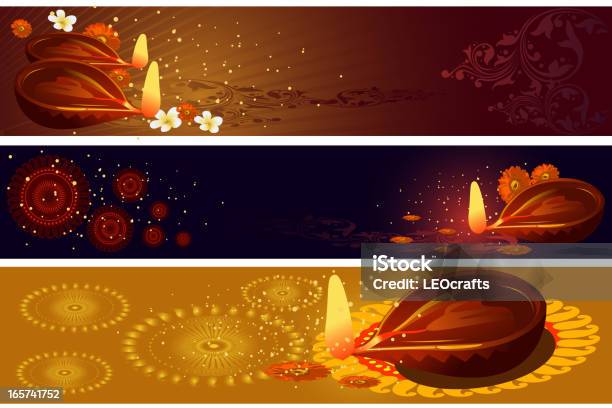 Wunderschöne Diwali Hintergrund Mit Banner Stock Vektor Art und mehr Bilder von Diwali - Diwali, Bildhintergrund, Elektrische Lampe