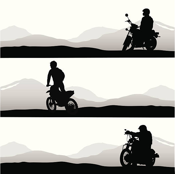 easyriding - motorcycle silhouette vector transportation stock illustrations