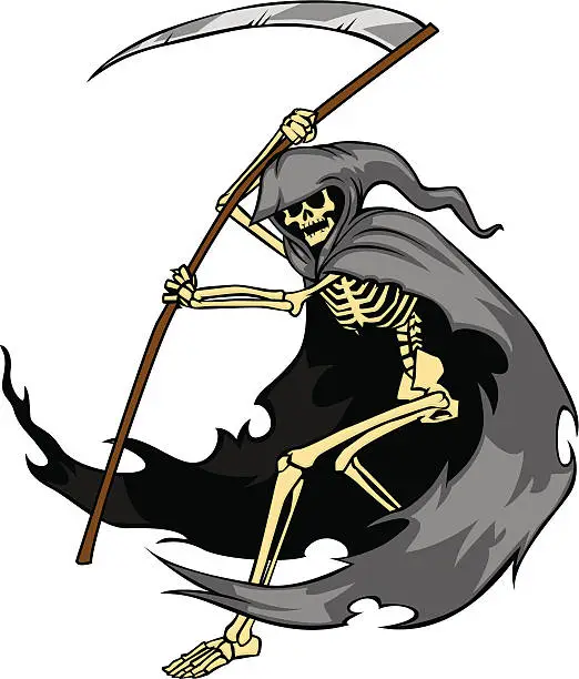Vector illustration of grim reaper