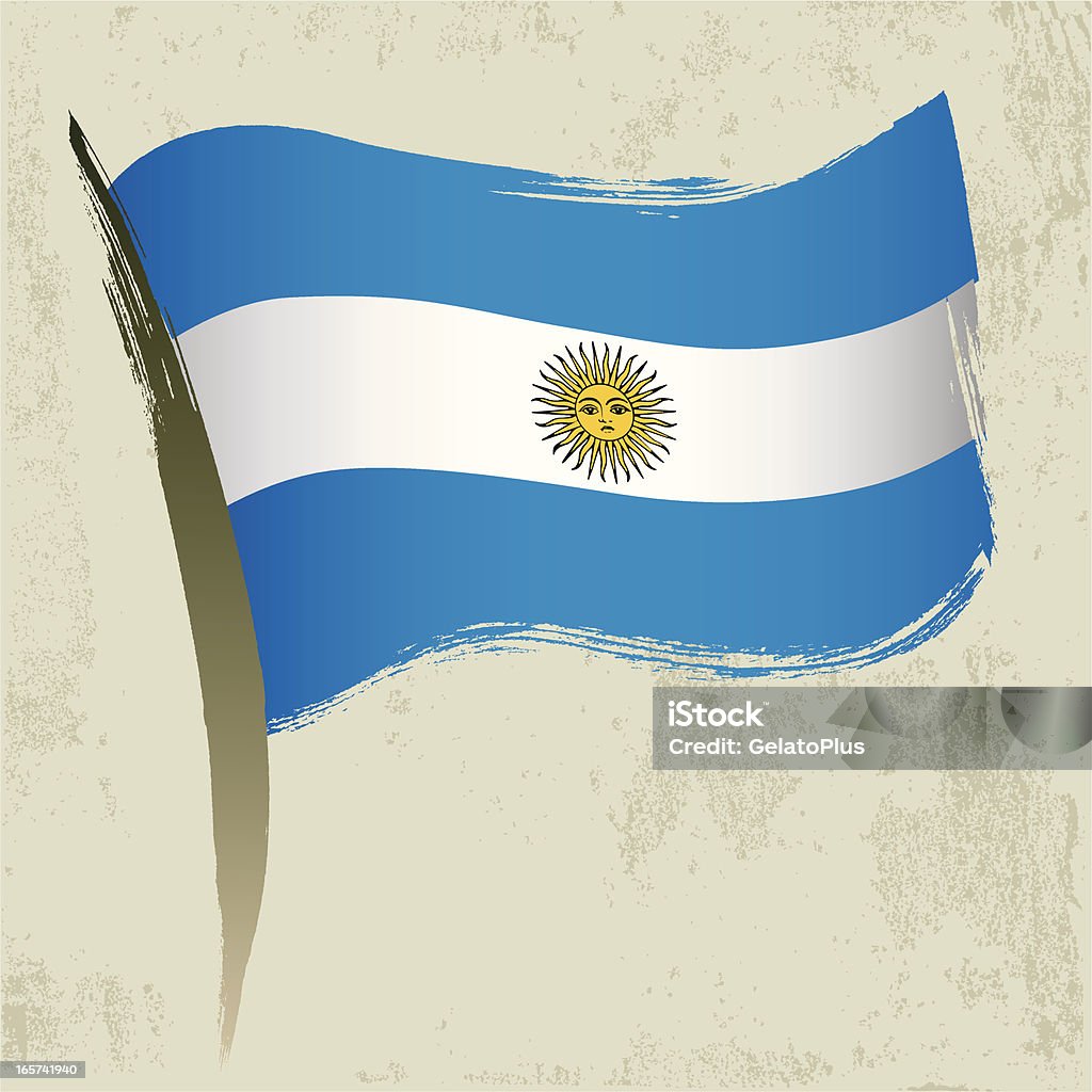 Аргентина национальный флаг - Векторная графика Аргентина роялти-фри
