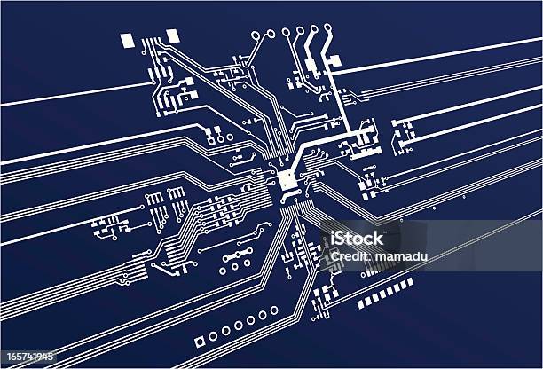 Ilustración de Montaje En Pcb y más Vectores Libres de Derechos de Tablero de circuitos - Tablero de circuitos, Imagen generada digitalmente, Tecnología