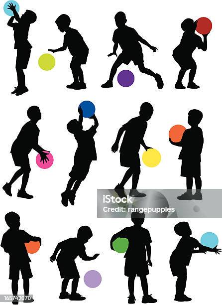 Basketball Camp Stock Illustration - Download Image Now - Throwing, Basketball - Sport, Child