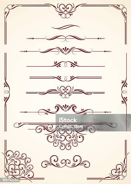 Vetores de Divisórias Cantos e mais imagens de Dividindo - Dividindo, Enfeitado, Decoração