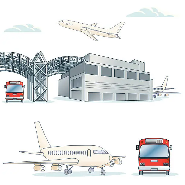 Vector illustration of Generic Airport
