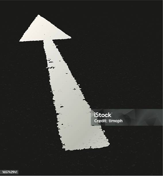 Arrow Road Stock Illustration - Download Image Now - Arrow Symbol, Asphalt, Direction
