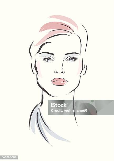 Elegant Woman Stock Illustration - Download Image Now - Women, Human Face, Beauty