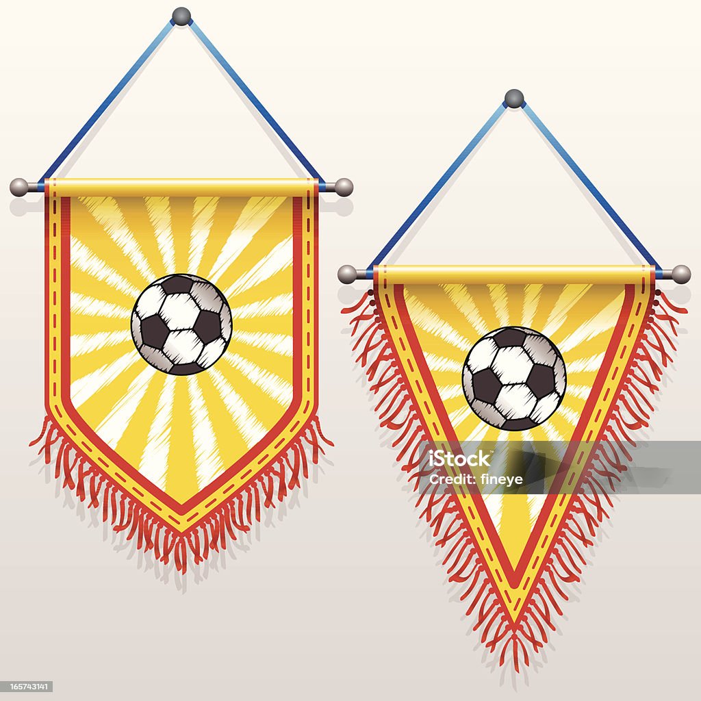 Футбол Pennants - Векторная графика Вымпел роялти-фри