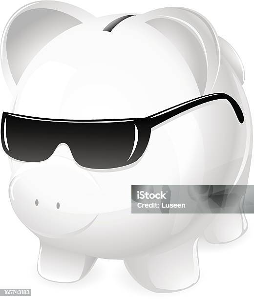 멋진 머니 돼지 저금통 In Sunglasses 선글라스에 대한 스톡 벡터 아트 및 기타 이미지 - 선글라스, 돼지 저금통, 0명