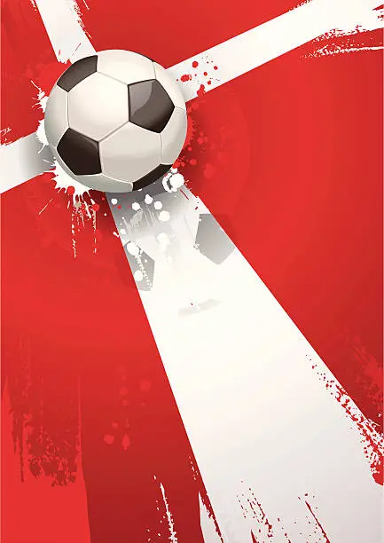 Vector illustration of Denmark Soccer Background
