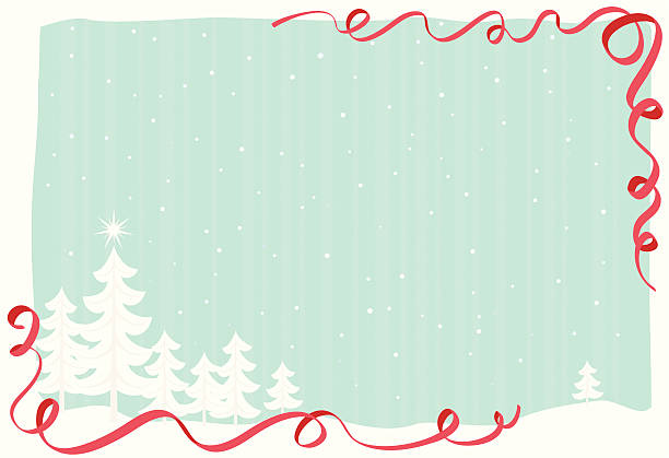 A sample layout of a Christmas border vector art illustration