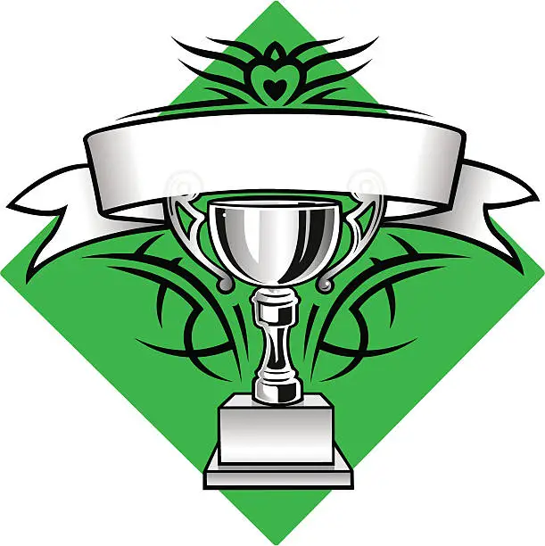 Vector illustration of Trophy, Cup
