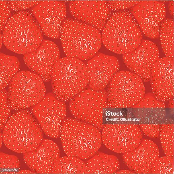 Seamless Strawberries Pattern Stock Illustration - Download Image Now - Strawberry, Backgrounds, Pattern