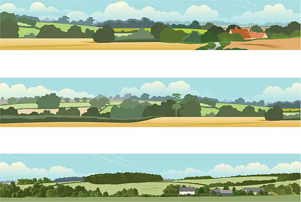 Vector illustration of Landscape banners