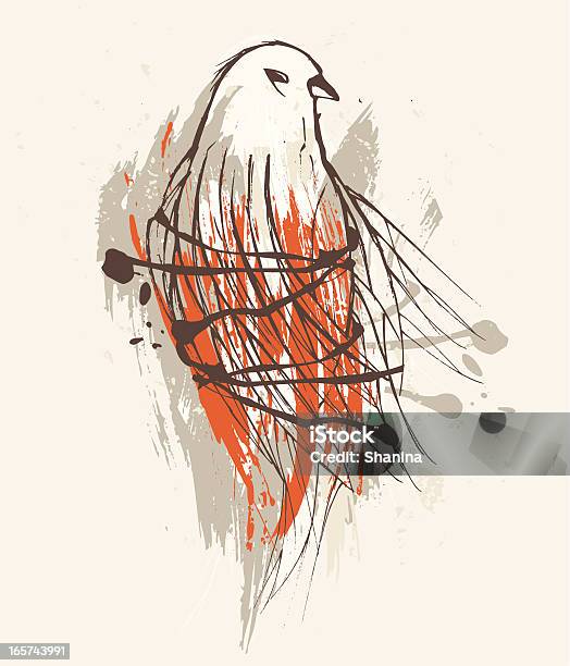Pombo Capturados - Arte vetorial de stock e mais imagens de Pombo - Pássaro - Pombo - Pássaro, Sangue, Animal