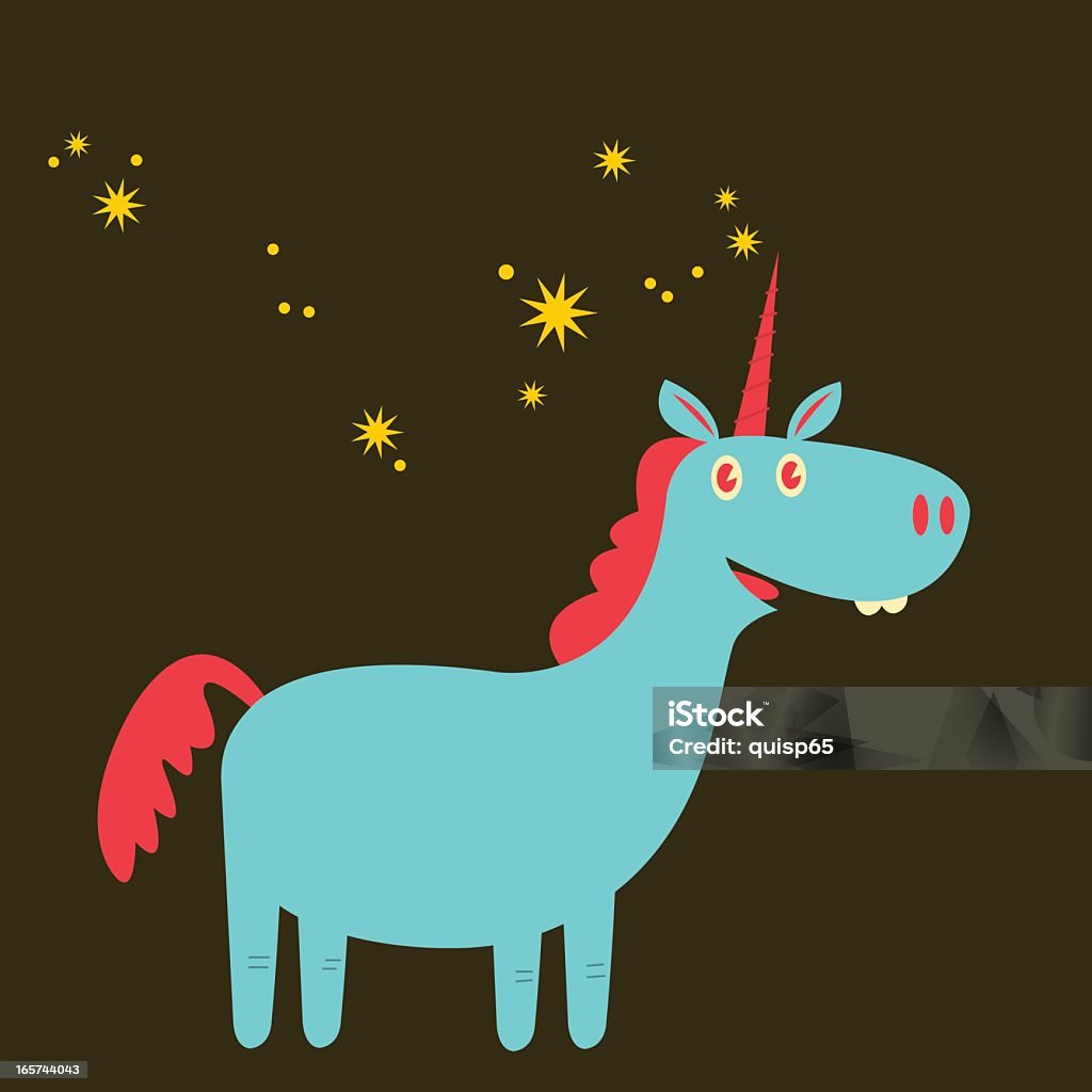 Szałowy Unicorny - Grafika wektorowa royalty-free (Dowcip rysunkowy)