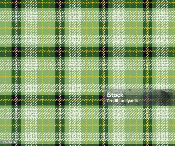 Seamless Textile Stock Illustration - Download Image Now - Plaid, Green Color, Scotland