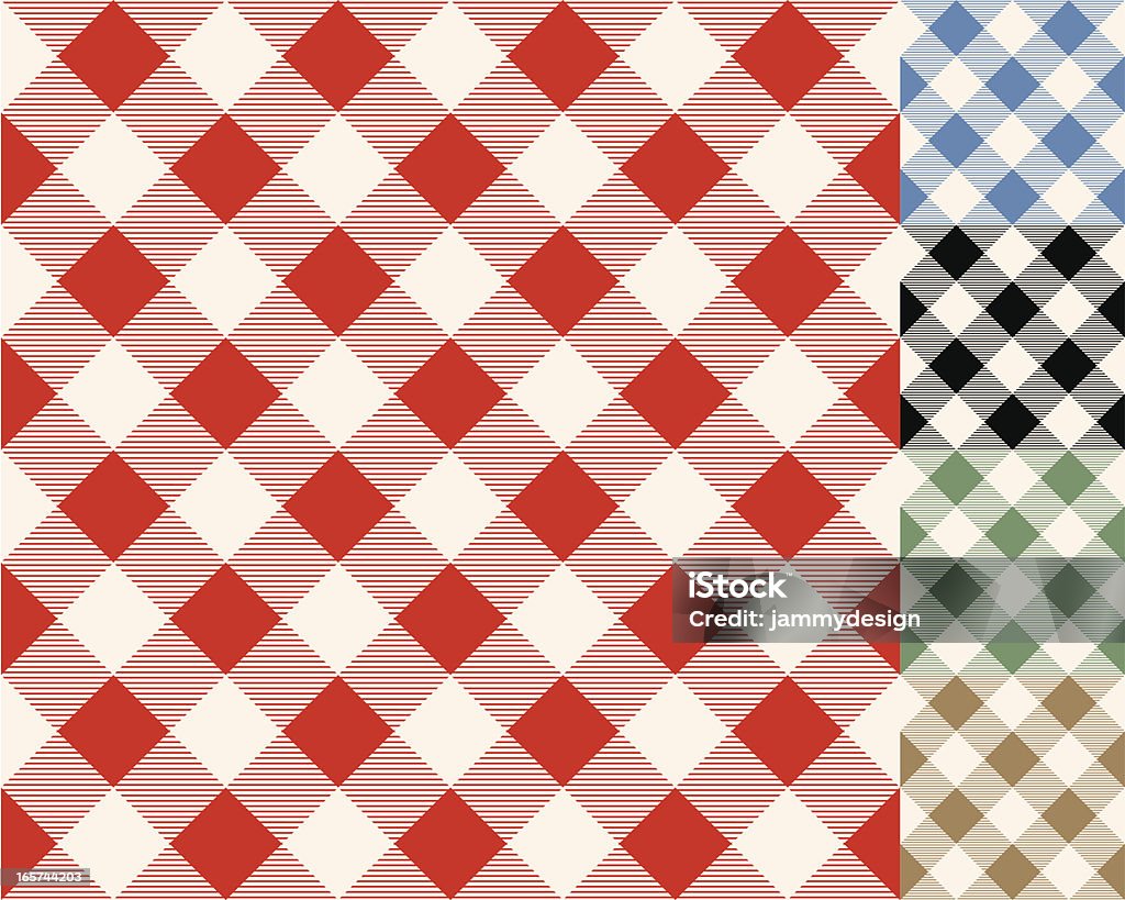 Checkerboard toalha de mesa padrão sem emendas - Vetor de Comida royalty-free