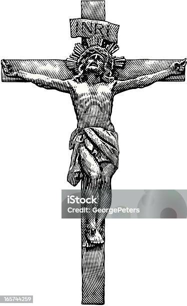 Jesus Crucifixion Stock Illustration - Download Image Now - Crucifix, Jesus Christ, Religious Cross